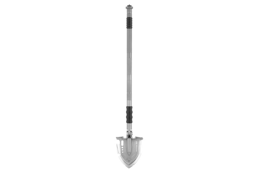 Tactical multitool shovel 2E Mahura Steel Gray collapsible, 23in1, with bag included, 107 cm max.