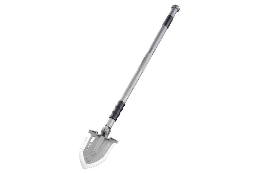 Tactical multitool shovel 2E Mahura Steel Gray collapsible, 23in1, with bag included, 107 cm max.