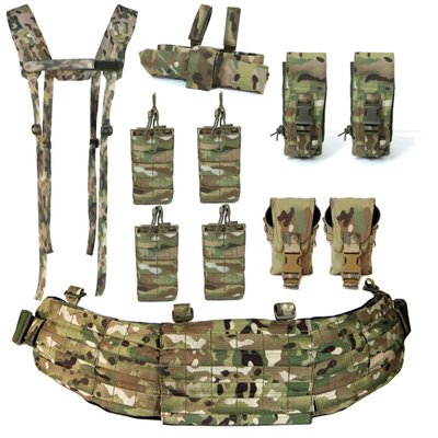 Тактичний комплект War Belt (Варбелт) Мультикам МОЛЛІ KMPL-007