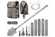 Tactical multitool shovel 2E Ranger Steel Gray collapsible, 22in1, with cover included, 103 cm max.