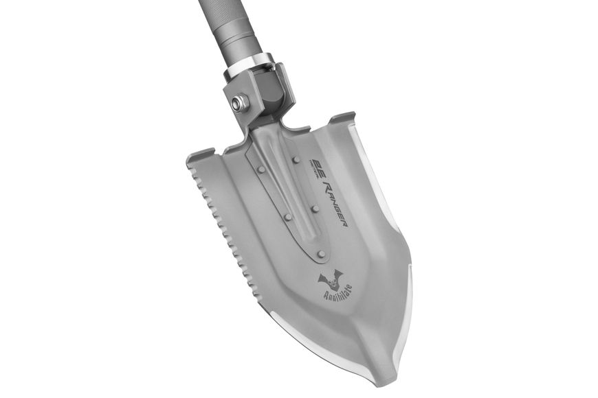 Tactical multitool shovel 2E Ranger Steel Gray collapsible, 22in1, with cover included, 103 cm max.