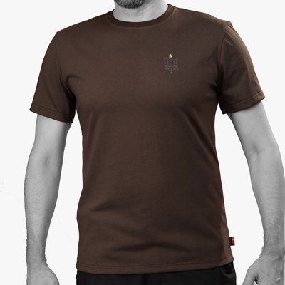 UATAC Summer T-Shirt Brown with Trident print | S