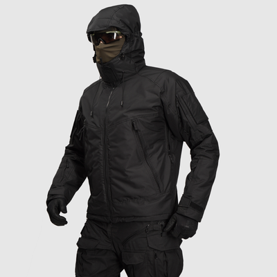 Tactical winter jacket UATAC Basic Black Membrane Climashield Apex L
