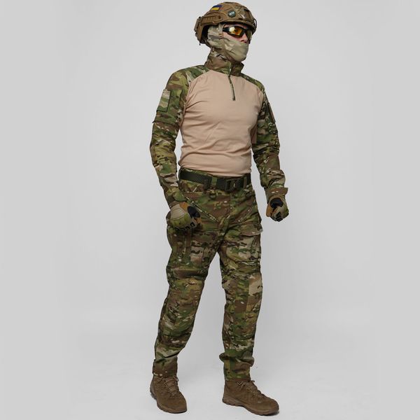 Military uniform set (Combat Pants + Combat Shirt Beige) UATAC Gen 5.4 Multicam Original | S