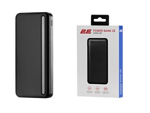 Акумулятор портативний літій-іонний Power Bank 2E Slim 10000мА&#183;год 2хUSB-A, чорний