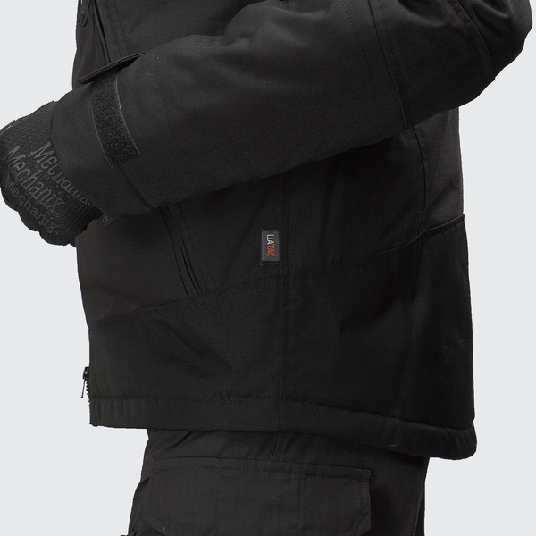 Tactical winter jacket UATAC Black RipStop Climashield Apex L
