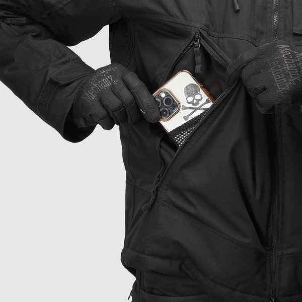 Tactical winter jacket UATAC Black RipStop Climashield Apex XL