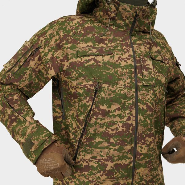 Tactical demi-season jacket UATAC Gen 5.6 Khyzhak Pixel Ripstop | M