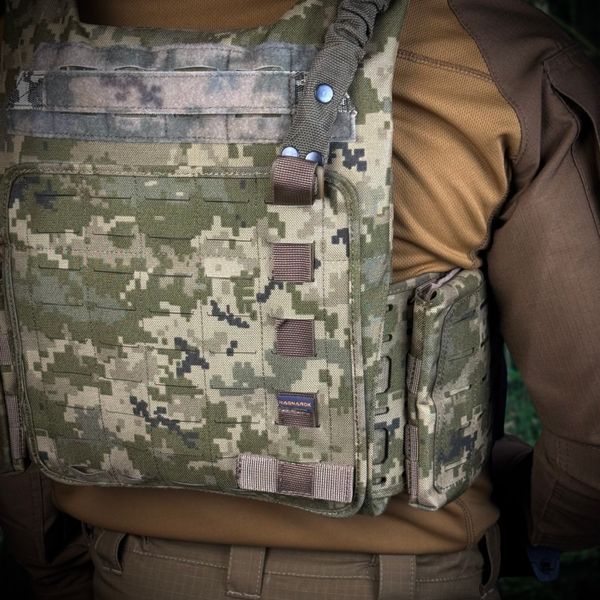 Single-point shoulder strap with plate carrier attachment On RAGNAROK THOR QD holsters Koyote