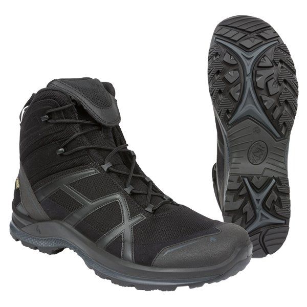 Напівчеревики берці HAIX Black Eagle Athletic 2.0 Mid Black GTX чорні, 40(6,5)