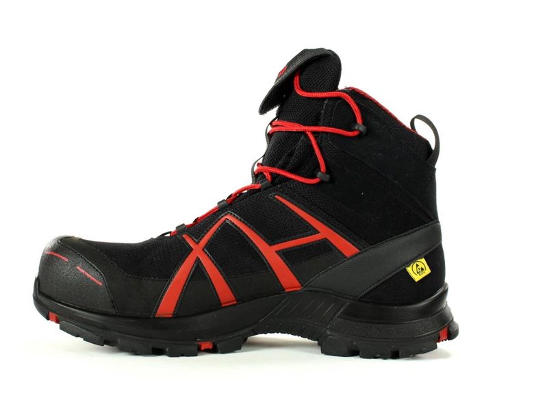 Напівчеревики берці HAIX Black Eagle Safety 40 Mid Black/Red, 44(9,5)